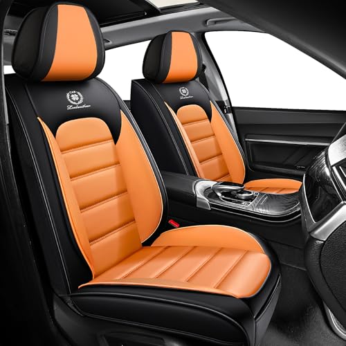 Housse siege voiture universel VW ID.7 contre usure cuir noir orange