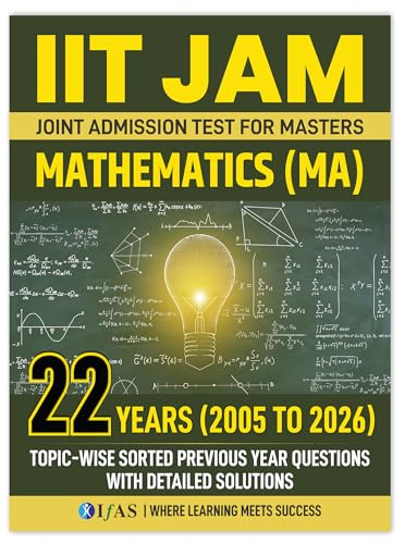 Image of IIT JAM Mathematics Books - Previous Year Solved Papers & Practice Question Bank [Set of 2 Books] | Topic Wise Sorted Previous Year Questions & 1500+ ... Entrance Exams | IFAS Publications