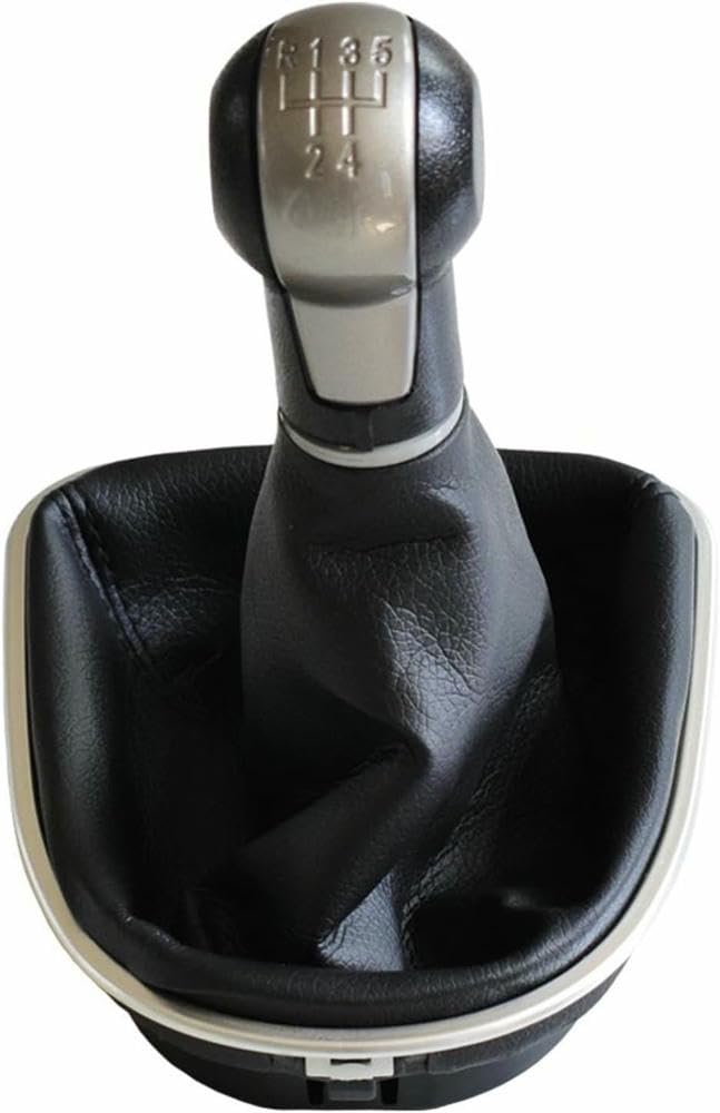 Gznbb 5 Speed Car Manual Gear Shift Knob Boot Cover Gaiter Lever Shifter Handle Stick, For Seat For Leon Ii 2005-2012 For Altea Xl 2004-2012 For Toledo Iii 2004-2009