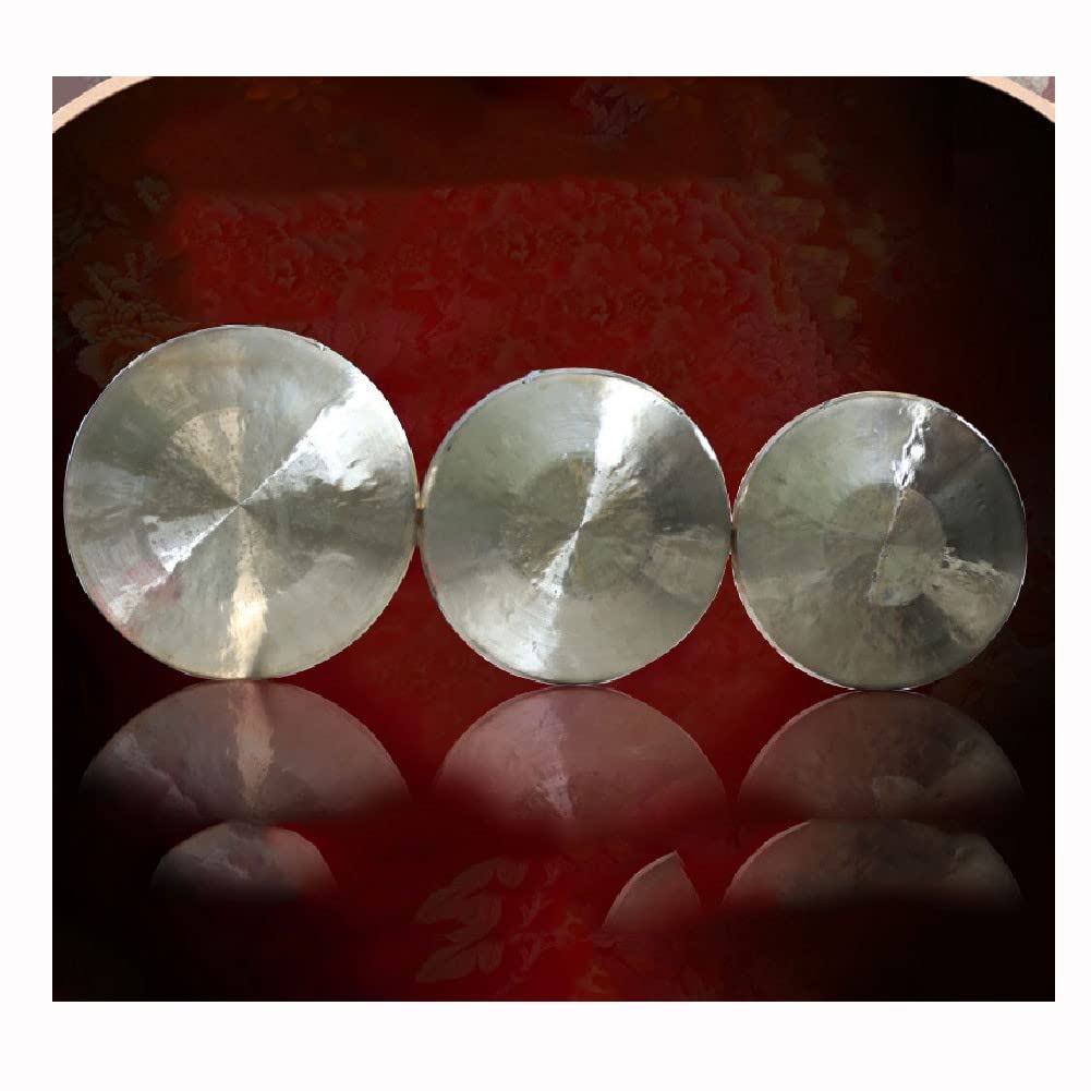 "gong gong tibetano gong+tibetano Gong dal suono della tigre, gong acuto dal suono della tigre, gong basso dal suono della tigre, strumento gong dell'opera(Color:bass,Size:21cm)"
