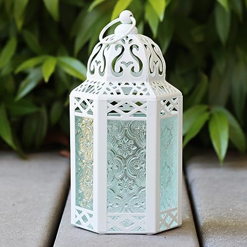 Small-White-Metal-Decorative-Moroccan-Lantern-Candle-Holder-Lamp-IndoorOutdoor-Home-Decor-Patio-Weddings-Christmas Small White Metal Decorative Moroccan Lantern Candle Holder Lamp IndoorOutdoor Home Decor Patio Weddings Christmas