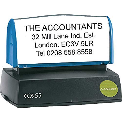 Q-Connect Voucher for Custom Pre-Inked Stamp 57x20mm KF02106