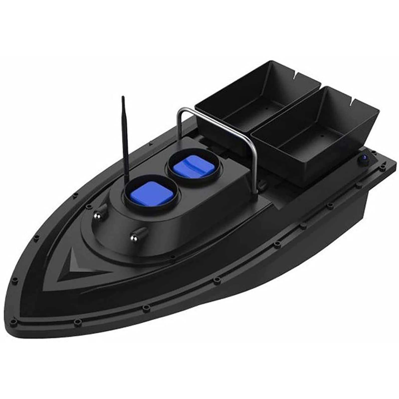 QETUFishing Bait Boat, Fish Finder Remote, Remote Control Distance Up To 500 Meters, Auto Return Double Motors Night Light, Can Be Effectively Used In Rivers, Lakes and Offshore Waters