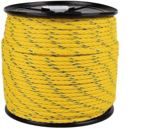 CARRETE CUERDA NÁUTICA MULTIUSOS 8 MM 200 M AMARILLO/AZUL