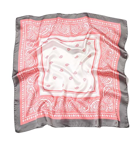 Iovorla 70 * 70cm Foulard Femme Petit Foulard Carré Multi-motifs pour Femmes Accessoires Élégants(#295-6) Cover