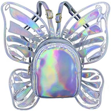 holographic butterfly backpack