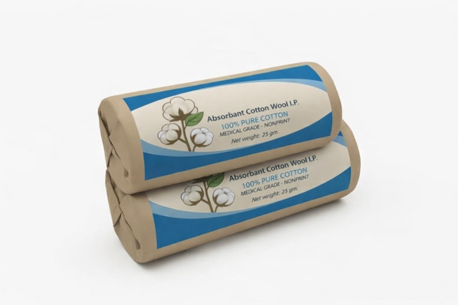 Absorbent Cotton Roll Wool | Medical Use Roll | Medical Grade Highly Absorbent Cotton for Wound Care, Dressing, First Aid & Personal Hygiene | Pack of 2-image-35