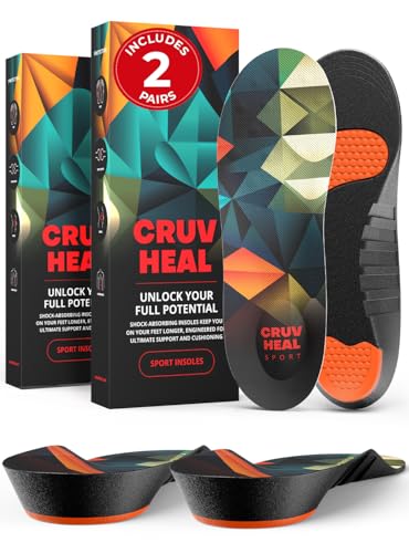 2 Packs Sport Shock Absorbing Insoles