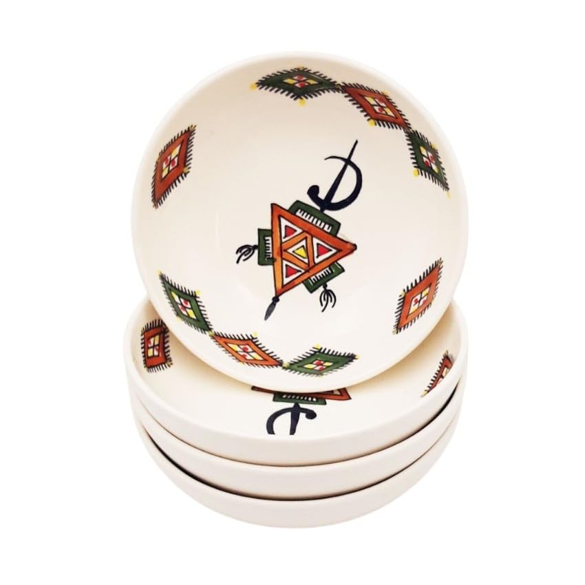 Juego de 4 platos hondos - platos de sopa Jatte Sahel Beige - D 20 cm