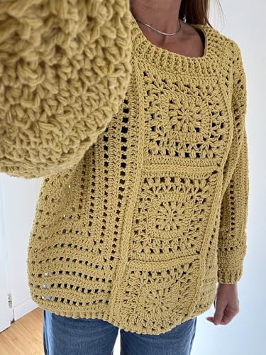 Pull Bohème en Coton Léger au Crochet pour Éviter les Coups de Froid