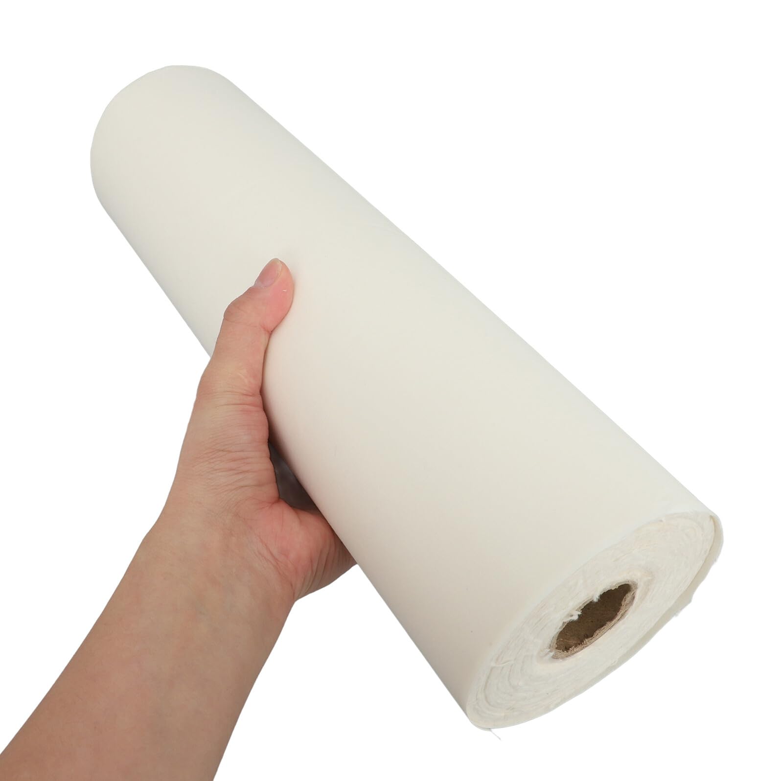 Ipetboom Rollo de Papel de Caligrafía Grueso 46g Semi-Seco 35 CM X 50 M para Dibujo Infantil Manualidades y Pintura Tradicional Papel Absorbente y para Caballete Artístico