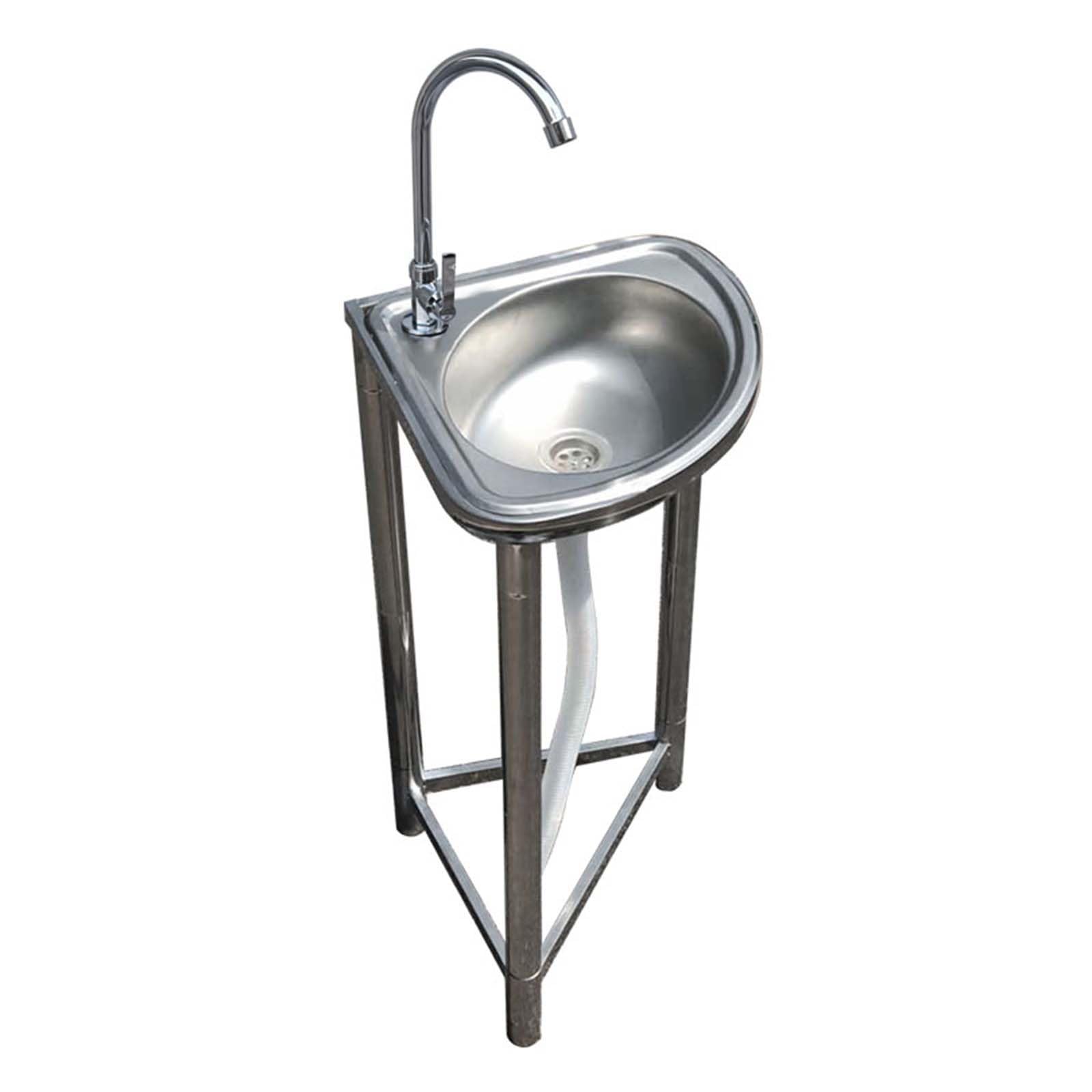 Évier de cuisine triangulaire pour résoudre le manque de place, lavabo d'angle en inox
