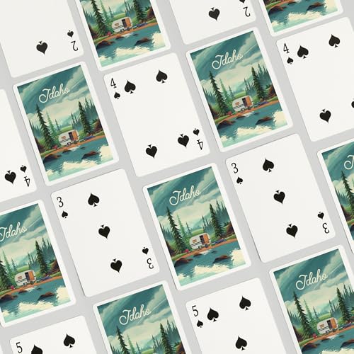 Baraja de cartas Póker Idaho Get Outside, 52 cartas miniatura 4