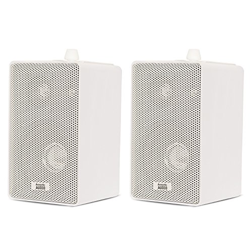 Acoustic Audio by Goldwood 251W Indoor Outdoor 3 Way Speakers 400 Watt White