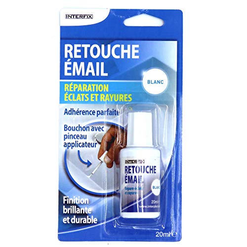 Générique Répare-Email Acrylique Blanc Émail de réparation pour Évier, Lavabo, Baignoire, Douche, Appareils électroménagers