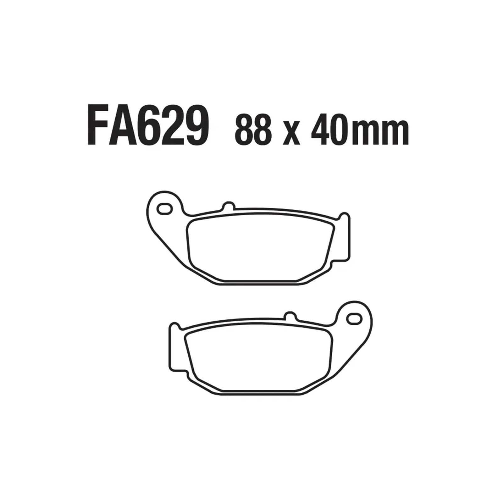 Klocki hamulcowe do motocykli tarczowe, spiekanie metalu na podłożu miedzianym, do FA629 GSX CB CBR MSX CBF CRF 125 150 190 250 300