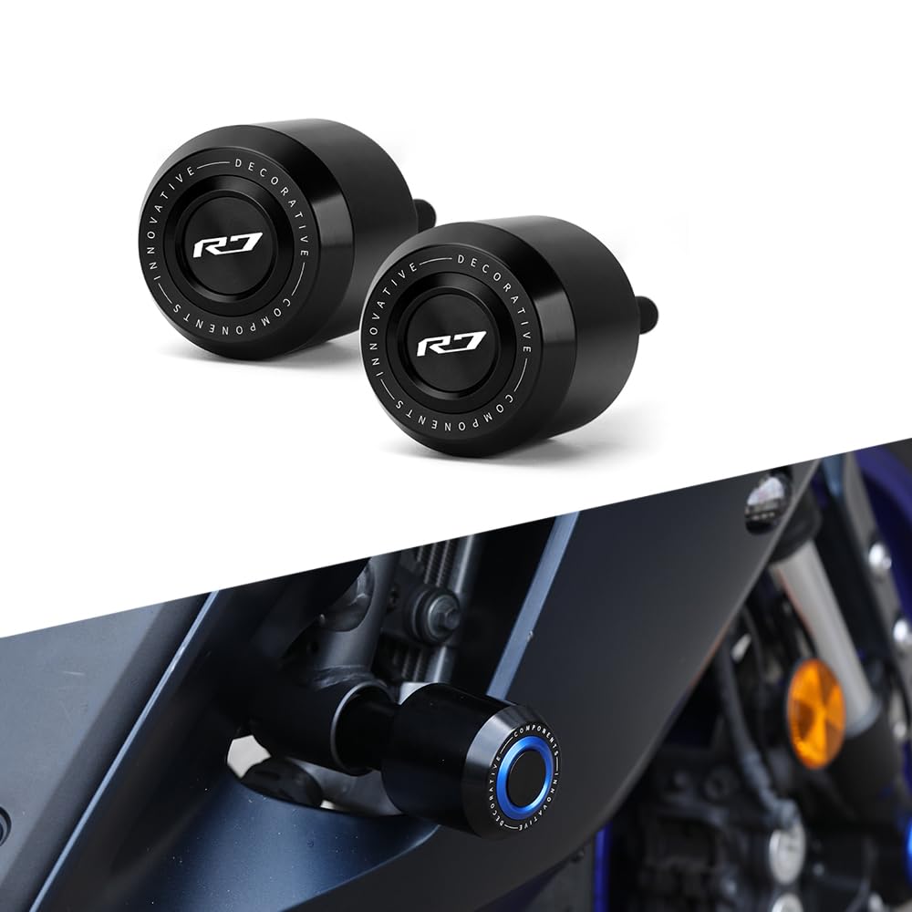 Modeer Compatibile con Yamaha YZF R7 2021~2024 Protezione anticollisione per telaio moto slider crash yzfr7 r 7 Accessorio (Nero)