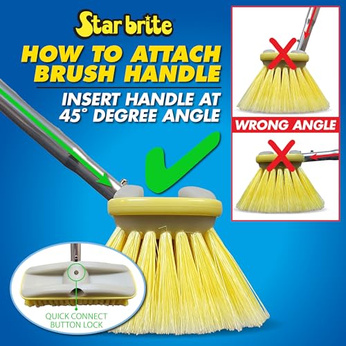 Star Brite 040162 Premium Medium Wash 8 Inch Brush Head W/Bumper thumb #3