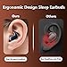Nsiucion Wireless Sleep Earbuds, Comfortable Invisible Mini Sleeping Headphones for Side Sleepers, Noise Cancelling IPX4 Waterproof Bluetooth 5.3 Earphones for Sleeping Running Workouts (Black)