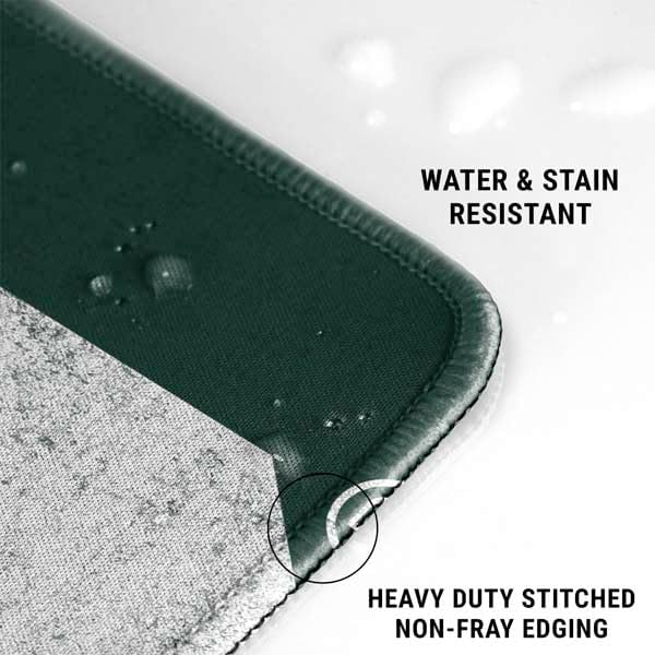 Skinit Extra Large Gaming Mouse Pad - Officially Licensed Michigan State University Spartans Away Grey S Design with Stitched Edges, Waterproof, Non-Slip Rubber Base, Desk Mat for Keyboard & Mouse