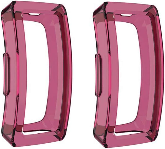 Hemobllo 2pcs TPU Shell Shockproof -Scratch Half Cover Case for Hr Dark Red Protective Sports Accessories Easy Access to Functions Lightweight Design