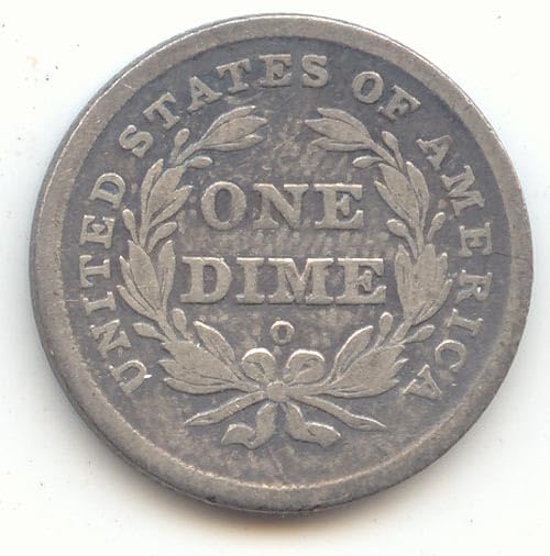 1839 O Seated Liberty Dime Fine Details