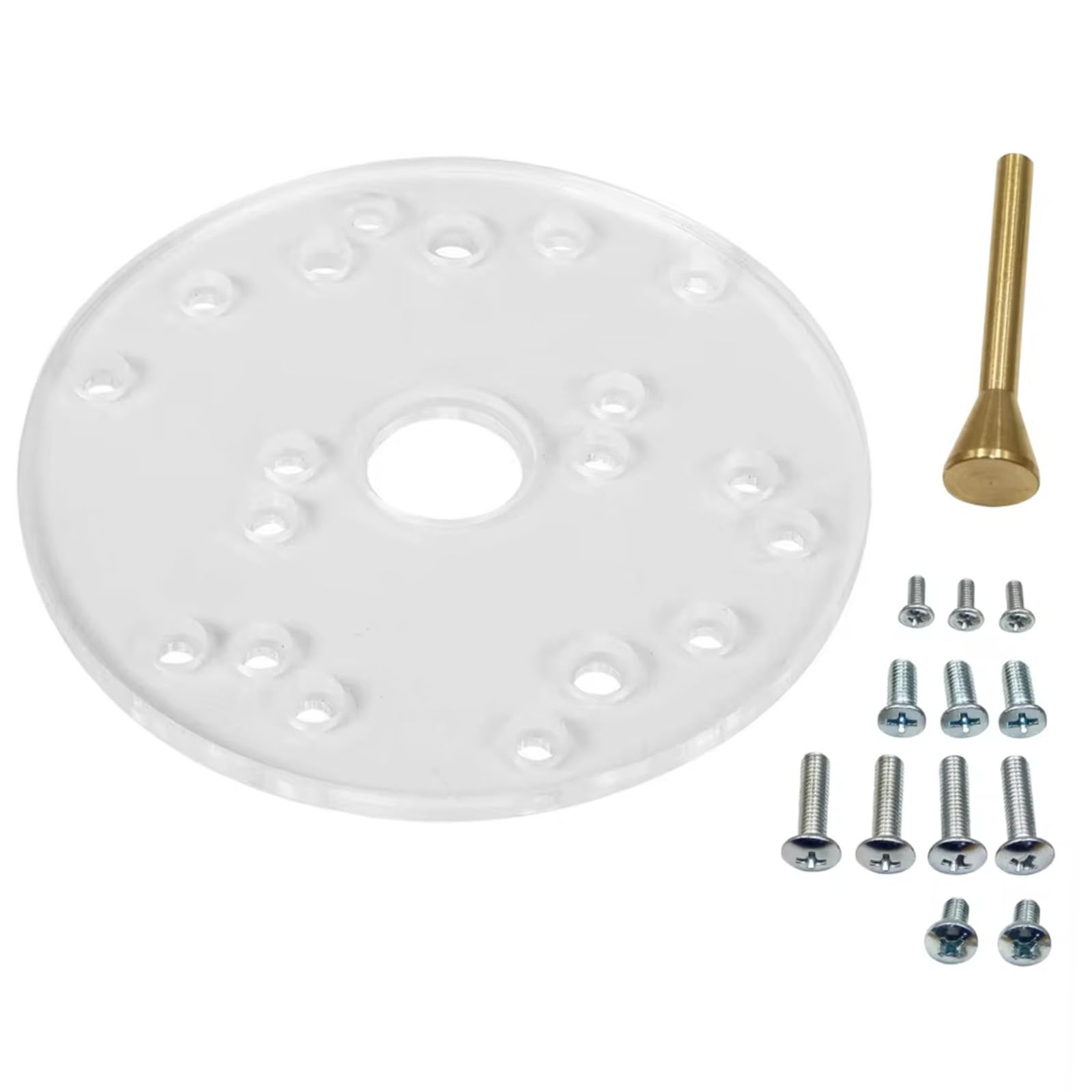 Ordinaryone Woodworking Acrylic Router Base Router With Centering Pin Screws Plate For Trim Routers Accessories Permanent Access