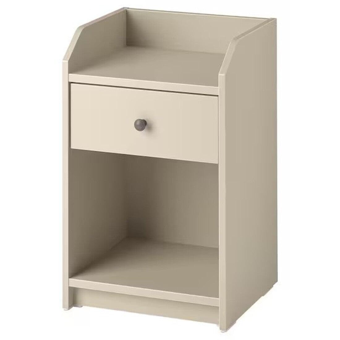 Ikea HAUGA Bedside Table, Beige, 40x36 cm (15 3/4x14)-image-49