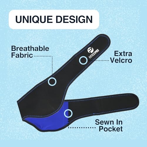 Image of Fittest Pro Wisdom Teeth Ice Pack Head Wrap Jaw Ice Pack for Face Oral Surgery, 4 Hot Cold Gel Pack for TMJ, Tooth Extraction, Tonsillectomy Recovery