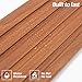 Art3d WPC Wainscoting Panels, 16-Pack 48 x 6 Inch 3D Wall Accents for Interior Wall Decor, Living Room, Bedroom, Teak