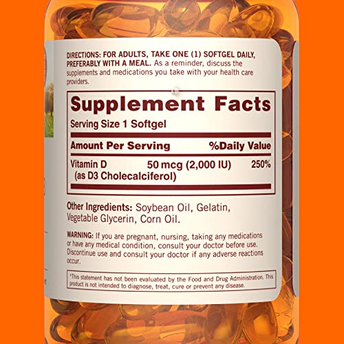 Sundown Vitamin D3 2000 Iu, Supports Immune, Bone And Teeth Health*, 150 Softgels Non-Gmoˆ, Free Of Gluten, Dairy, Artificial Flavors #TOP2