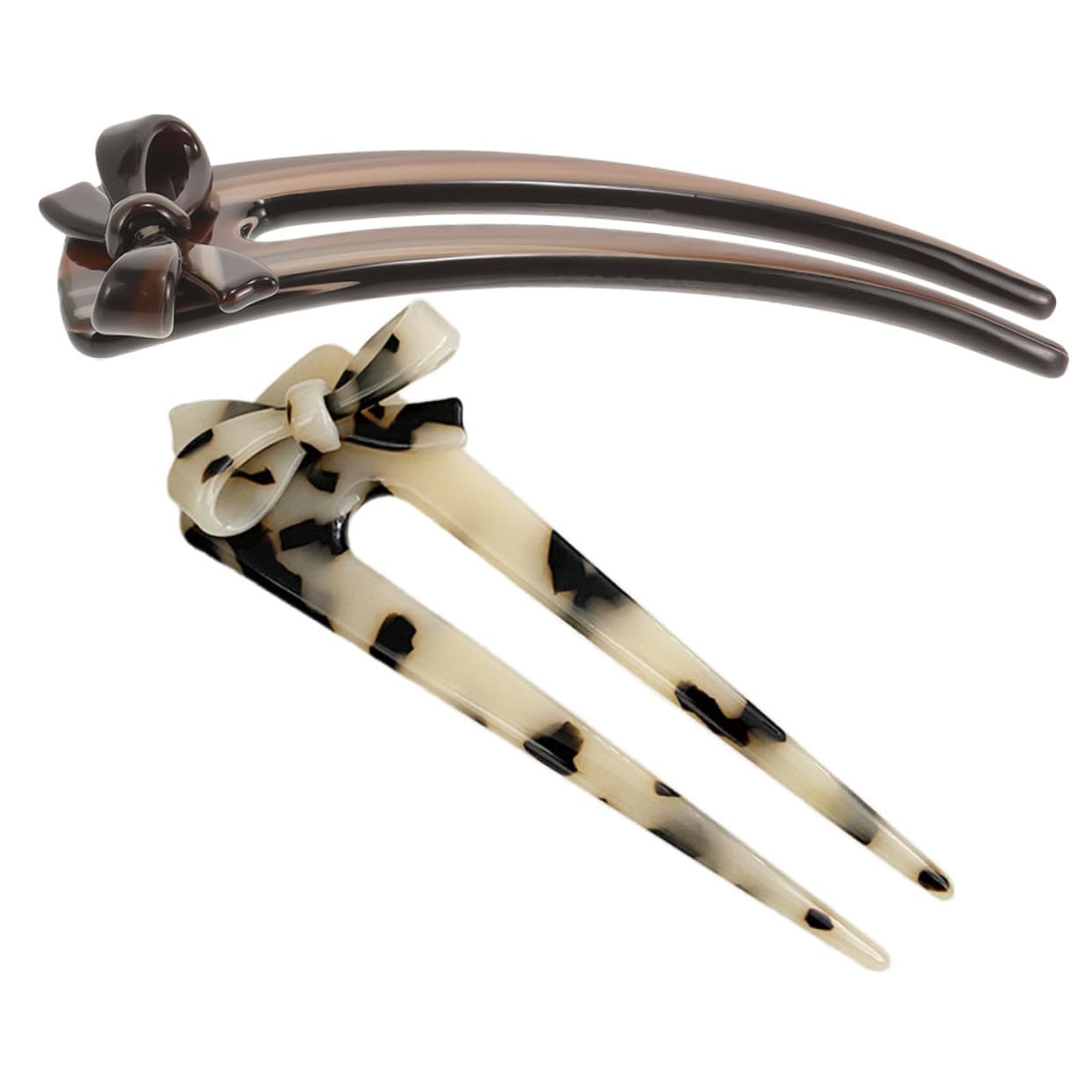 FOMIYES 10stücke U-förmige Haarnadeln Mit Dekorativem Schleifen-design Eleganter Haarschmuck Für Damen Für Hochsteckfrisuren Und Besondere Anlässe