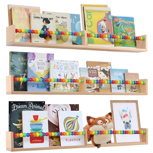 Juego de 3 estantes para libros de guardería con 50% de descuento - Image 3