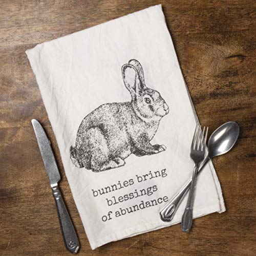 Primitivesbykathy103070rusticdishtowel28x28inchesbunniesbringblessingsofabundance  Urban Country Home Decor Primitives by kathy 103070 rustic dish towel 28 x 28 inches bunnies bring blessings of abundance  urban country home decor