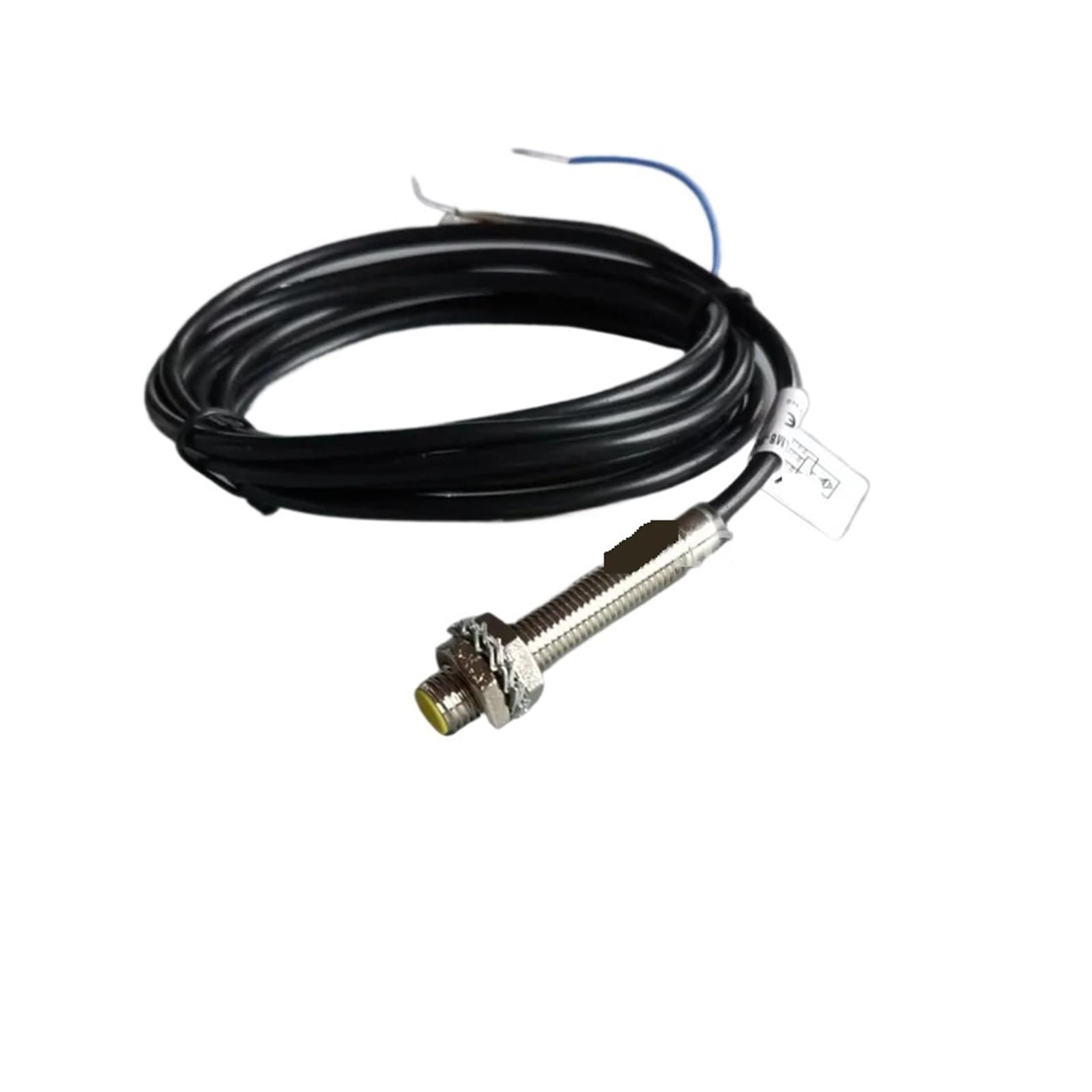 NOBIRTBSA Inductive Proximity Sensor Switch 5V NPN M8 Cylindrical 1MM Sensing Distance Flush NO/NC 3-Wire Motion Sensor(NPN NC)
