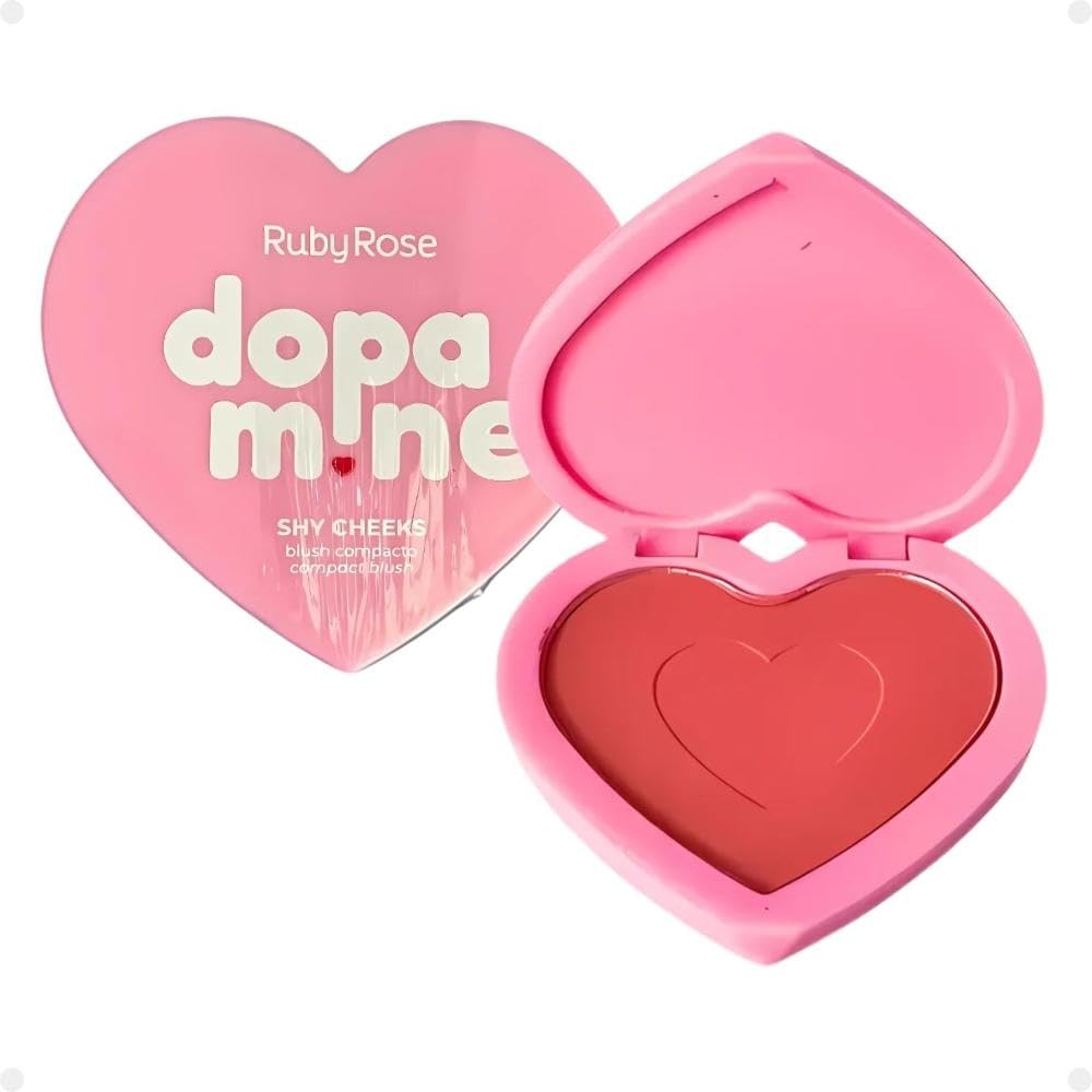 Blush Compacto Dopamine Shy Cheeks Hbf10022 Rosy Whisper Ruby Rose