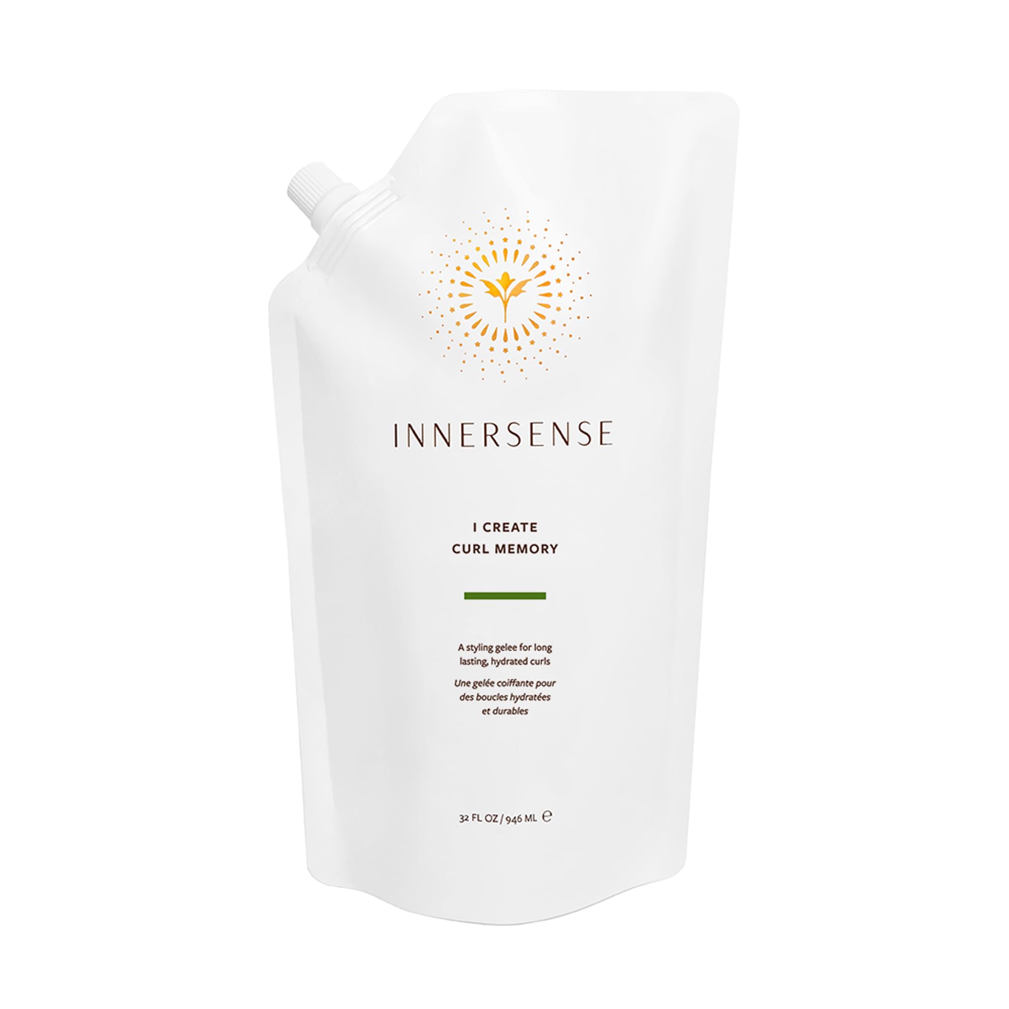 INNERSENSE Organic Beauty - I Create Curl Memory Gel Refill Pouch | Non-Toxic, Cruelty-Free Haircare (32 oz | 946 ml)