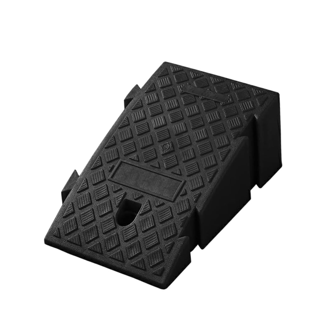 Genérico Rampa de umbral de Goma Antideslizante de 25x27x11cm – Rampa de Acceso portátil para sillas de Ruedas, Motocicletas y Scooters, Almohadilla Duradera para Puertas Que facilita la Movilidad y