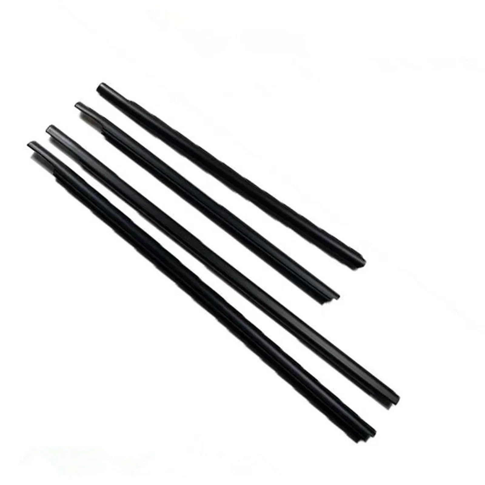 Trfbd One Color 4Pcs Outer Windows Rubber Weatherstrip Door Sealing Belt Moulding Trim For Nissan For Livina 2006-2011 Rubber