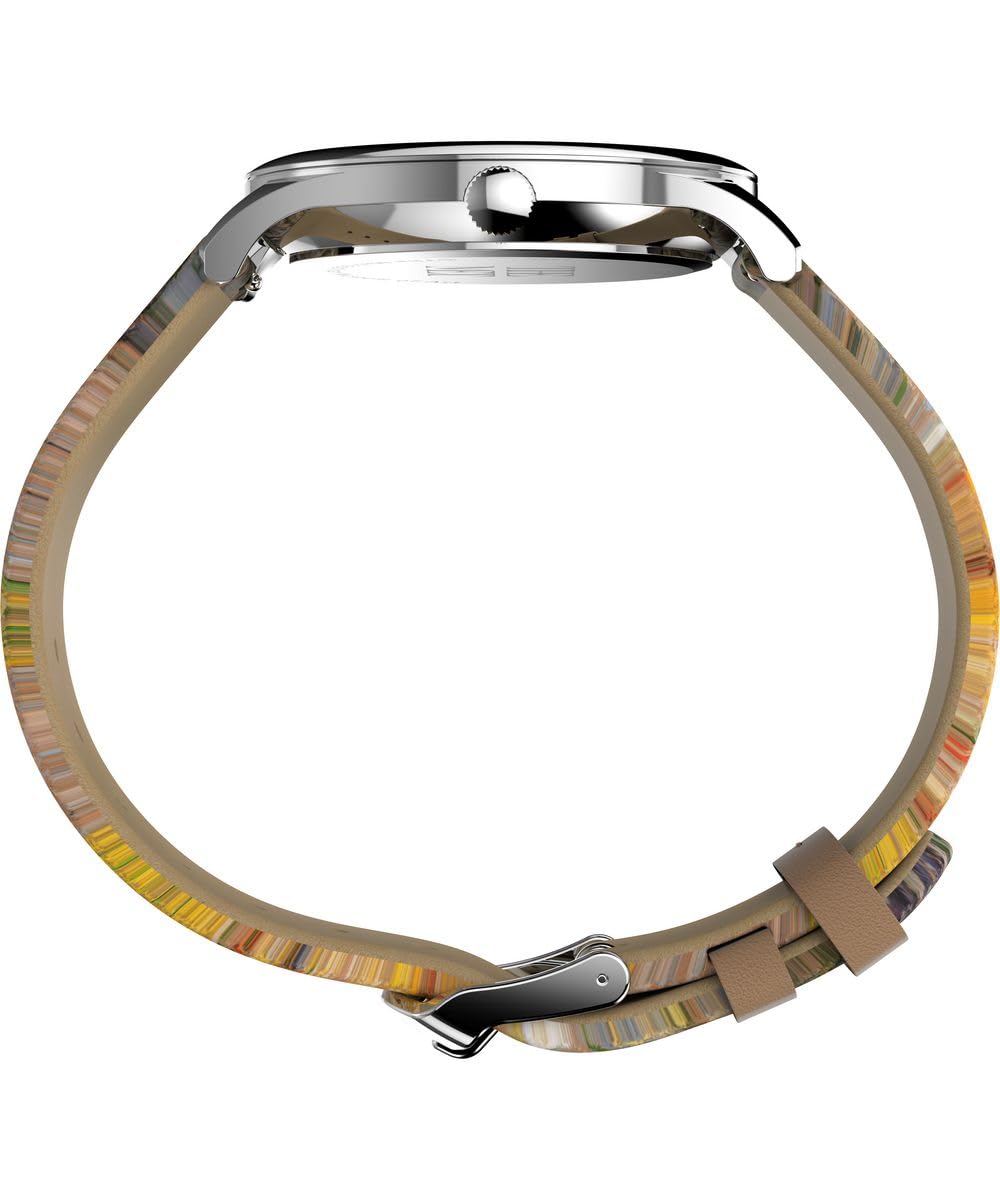 Timex Analogowy zegarek ze skórzanym paskiem The MET