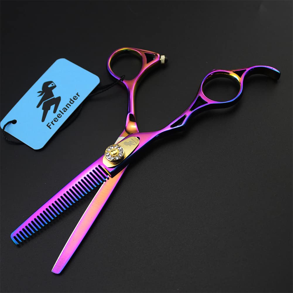 Ciseaux À Couper Les Cheveux De La Main Gauche De 5,5 Pouces, Ciseaux De Coupe De Cheveux en Acier Inoxydable 440C, Barbiers Ou Usage Domestique, Léger Et Net