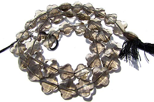 Quartz fumé perles en vrac de qualité AA fleur facettée pierre semi-précieuse