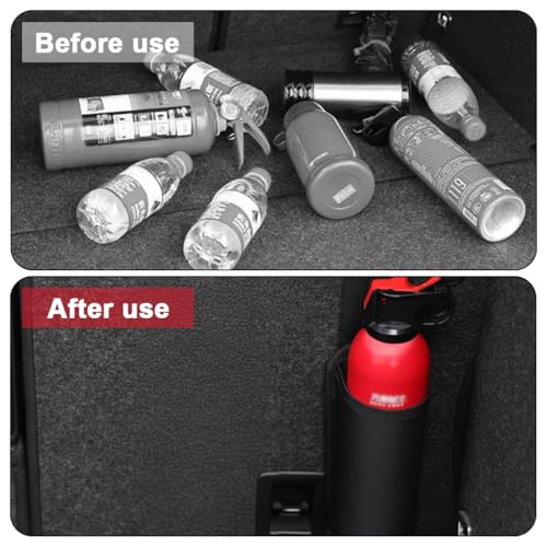 Image of STHIRA Compact Fire Extinguisher Hanging Bag Oxford Cloth Portable Holder Adjustable Straps Seat Back Trunk Mounted Emergency Pouch Cars Trucks RVs Car Cup Holder Accessories Multi-Function