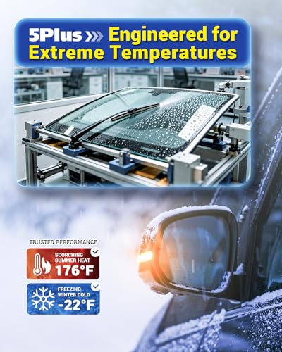 Image of 5 PLUS 12 inch Rear Wiper Blade Replacement for Nissan 2025-2008 Rogue / 2024-2018 Kicks / 2017-2011 Juke / 2020-2013 Pathfinder BACK Windshield Wiper Blade,OEM Quality Original Equipment Replacement