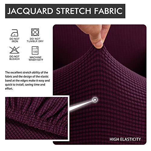 image for Hokway Stretch Couch Cushion Slipcovers Reversible Cushion Protector S