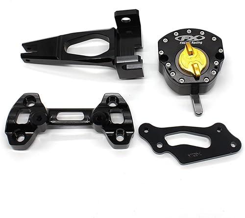 Miniatura 7 de Estabilizador de amortiguador de dirección de motocicleta con soporte de montaje compatible con MT-09 MT09  Street Rally FZ-09 2014 2015 2016 2017