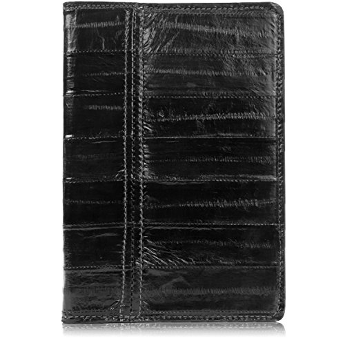 Cuir d'anguille véritable pour ce conférencier bloc-notes 5x8 noir Yoder Leather