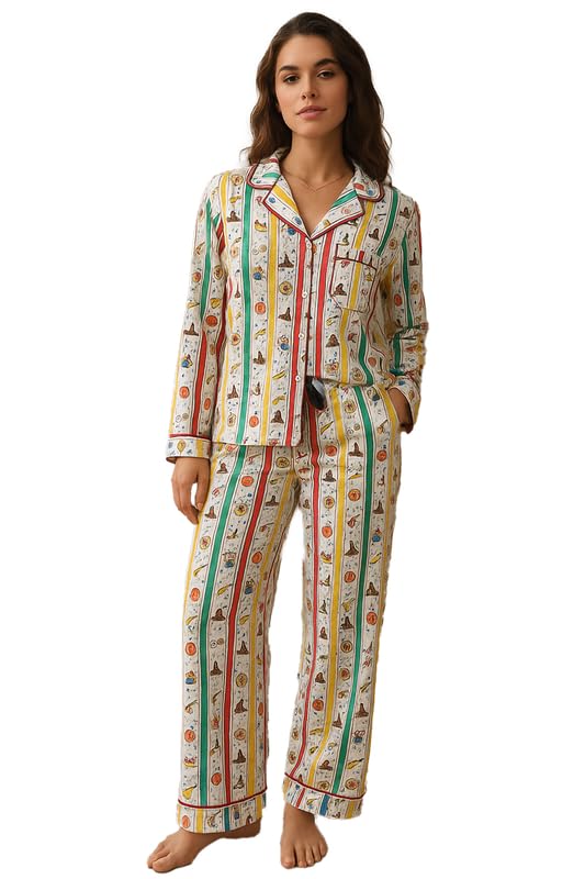Ex High Street Brand Harry Potter Pyjamas for Women Lounge Wear Sets for Womens UK Ladies Modal PJs Long Sleeve Set Pajama