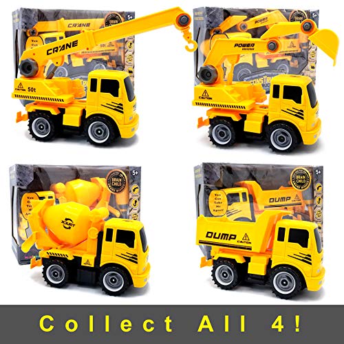 Mukikim Construct A Truck - Excavator. Take It Apart & Put It Back Together + Friction Powered(2-Toys-In-1!) Awesome Award Winning Toy That Encourages Creativity! … #TOP4