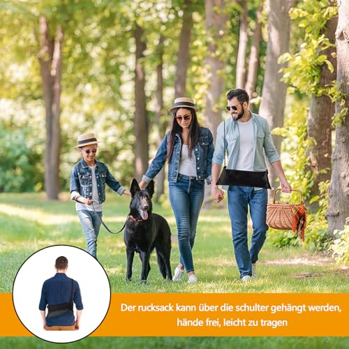 Faltbare Outdoor Hundematte, 100 x 70 cm Faltbare Haustierdecke, Hundedecke, wasserdichte Haustier Decke, Hund Katze Mat, rutschfest Hundepolster,Für Katzen,Hunde,Welpen, Schwarz